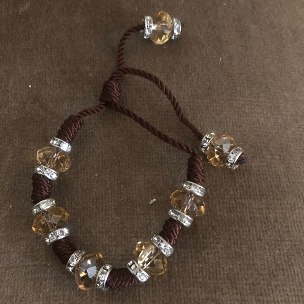 Austrian Crystal Macramé Bracelet- 546 $12 or $9 w/offer🎉